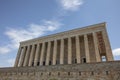 ANITKABIR view with beautiful blue sky. Anitkabir is the Mausoleum of Mustafa Kemal Ataturk. Ankara, Turkey Royalty Free Stock Photo