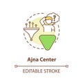 Anja center concept icon