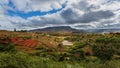 Anja national park terraced cultivations landscape on a sunny day