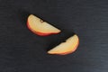 Anjou red pear on grey stone Royalty Free Stock Photo