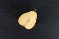 Anjou red pear on grey stone Royalty Free Stock Photo
