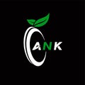 ANK creative minimalist letter logo. ANK unique vector initials alphabet letter logo design Royalty Free Stock Photo