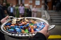 Ankara / Turkey- August 11 2019: Traditional Turkish Ramadan Sweet Sugar Candy, Assortment of Halloween candies