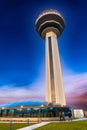 Ankara/Turkey-December 26 2018: Atakule Tower with glass roof in the evening