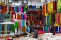 Ankara/Turkey- December 21 2019: Bead shop with many multi color beads