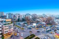 Ankara/Turkey-December 26 2018: City view Intersection which cinnah, cankaya hosdere, Simon Bolivar streets- cadde, caddesi- meet