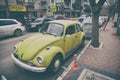 Old Volkswagen beetle on the streets