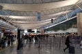 Ankara, Turkey - January 31, 2022: Interior of Esenboga Airport, main international airport of Ankara, the capital city of Turkey