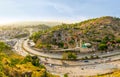 Ankara/Turkey-June 16 2019: Bentderesi neighborhood from Ankara Castle Royalty Free Stock Photo