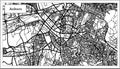 Ankara Turkey Map in Black and White Color. Royalty Free Stock Photo