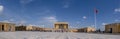 Ankara/Turkey - March 10 2019: Panoramic Anitkabir view with visitors and tourists