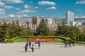 Cityscape of Ankara, capital of Turkey from Anitkabir mausoleum of Mustafa Kemal Ataturk. Royalty Free Stock Photo