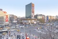 Ankara/Turkey-November 24 2018: Kizilay square and skyscraper, Ankara capital of Turkey