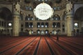 Kocatepe Mosque`s inside in Ankara. Editorial shot in Ankara Royalty Free Stock Photo