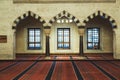 Kocatepe Mosque`s inside in Ankara. Editorial shot in Ankara Royalty Free Stock Photo