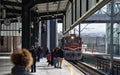 Ankara, Turkey, October, 2022 - The Eastern Anatolian Express is approaching the main train station where new adventures