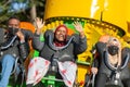 Group of cheerful people having fun at Luna Park in Ankara