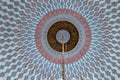 Ankara, Turkey - 16 October, 2019: Inside interior view of the Kocatepe Mosque (Kocatepe Cami Royalty Free Stock Photo