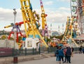 People wandering at luna park in Ankara