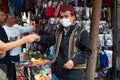 Traditional colorful Ottoman Paste candy seller in Hamamonu, Ankara