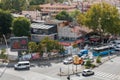 Crossroads of Ayranci and Simon Bolivar streets in Cankaya district in Ankara