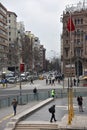 A view to Ulus Square, Ataturk Statue, Ankara, Turkey.