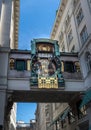 Ankeruhr Anker clock, Famous Astronomical Art Nouveau Clock On Hoher Markt in Vienna Austria, Build By Franz Matsch In 1914 Royalty Free Stock Photo