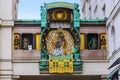 Ankeruhr Clock in Hoher Markt - Vienna Austria