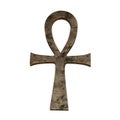 Ankh cross 3d rendering