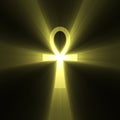 Ankh Egyptian symbol of life light flare Royalty Free Stock Photo