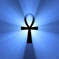 Ankh Egyptian symbol of life light flare Royalty Free Stock Photo