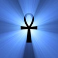 Ankh Egyptian symbol of life light flare Royalty Free Stock Photo