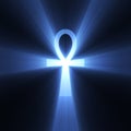 Ankh Egyptian symbol of life light flare Royalty Free Stock Photo