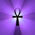 Ankh Egyptian symbol of life light flare Royalty Free Stock Photo