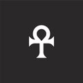 ankh icon. Filled ankh icon for website design and mobile, app development. ankh icon from filled esoteric collection isolated on