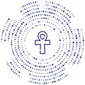 ankh vector icon. ankh editable stroke. ankh linear symbol for use on web and mobile apps, logo, print media. Thin line