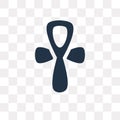 Ankh vector icon isolated on transparent background, Ankh trans