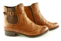 Smart leather ankle boots