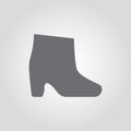 Ankle boots with heel icon