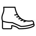 Ankle boots, high boots Vector Icon which can easily edit