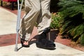 Ankle Brace Crutches Royalty Free Stock Photo