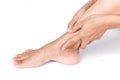 Ankle sprain Royalty Free Stock Photo