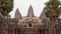 Ankor Wat Temple at sunrise near Siem Reap in Cambodia.