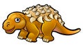 Ankylosaurus Dinosaur Cartoon Character