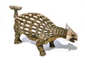 Ankylosaurus dinosaur isolated on white background Royalty Free Stock Photo