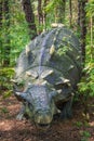 Ankylosaurus dinosaur statue Royalty Free Stock Photo