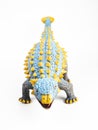 Ankylosaurus Dinosaur on white background Royalty Free Stock Photo