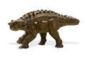 Ankylosaurus isolated on white background. Ankylosaurus is a herbivore genus of armored dinosaur lived during cretaceous period