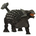 Ankylosaurus over White