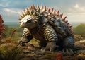 The Ankylosaurus Statue: A Dinosaur with a Back Full of Spikes